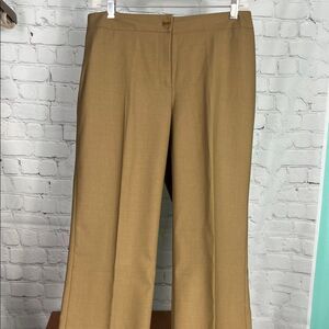 Jones New York Collection Tan Wide-Leg Trousers Size 4 NWT Sepia Montague